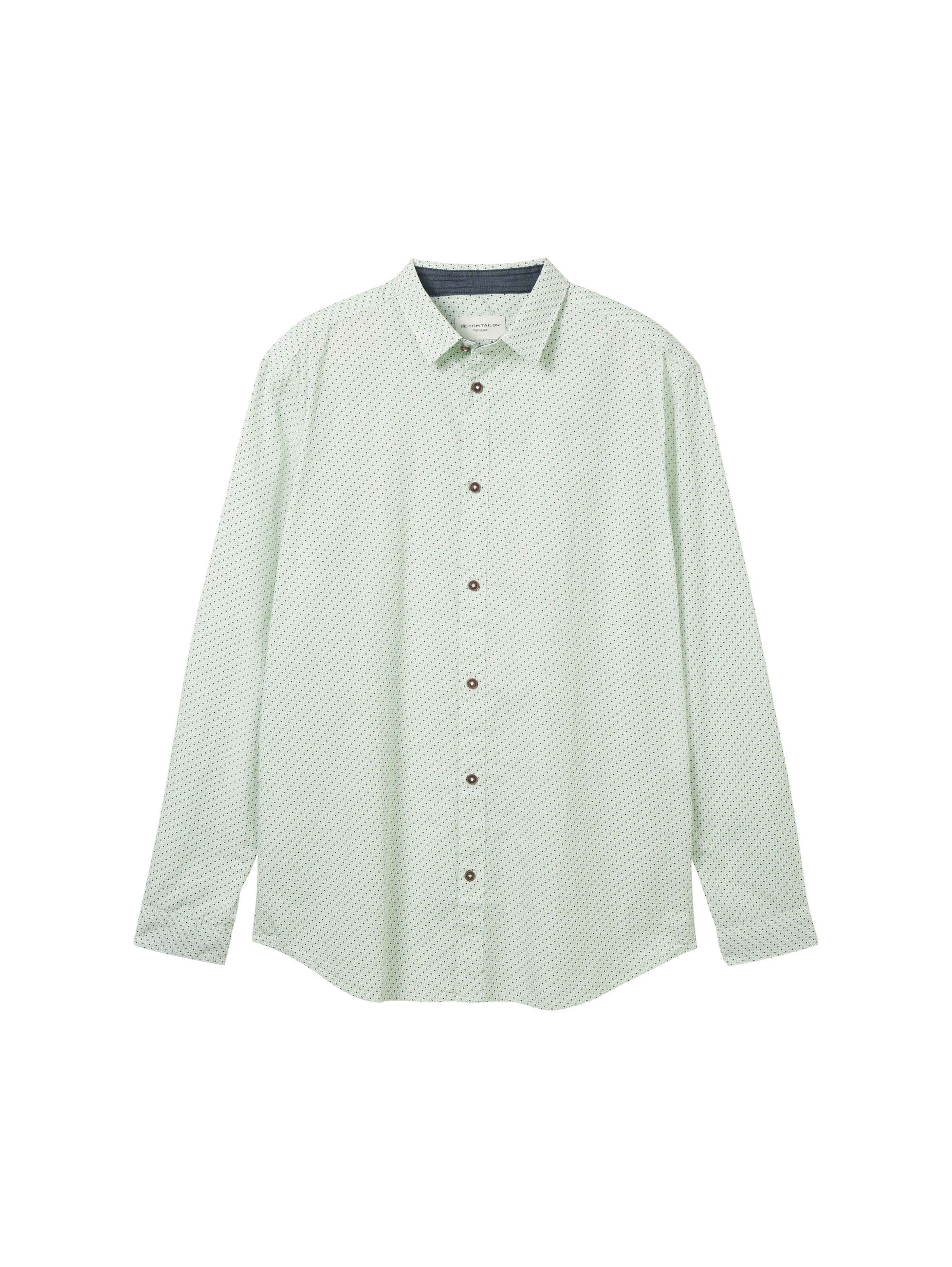 TOM TAILOR Regular Fit Hemd in Grün: Vorderseite