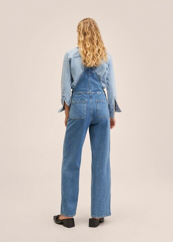 MANGO Tuinbroek jeans 'anais' in Blauw