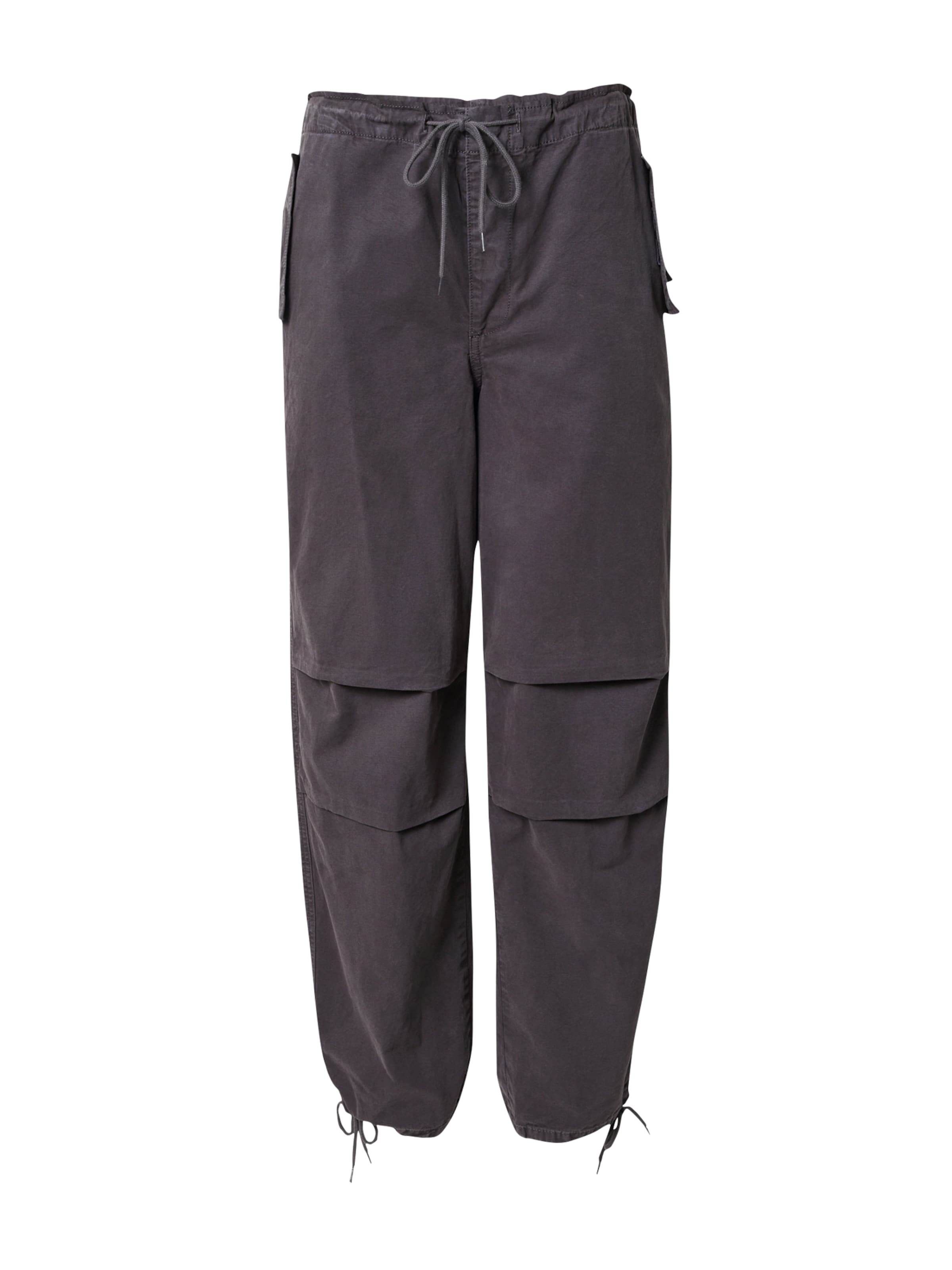 TOPSHOP Ozke Hlače | siva barva: sprednja stran