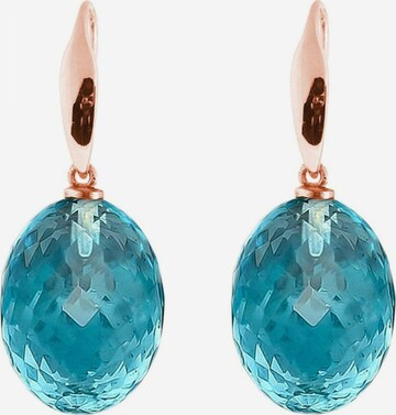 Boucles d'oreilles Gemshine en bleu : devant