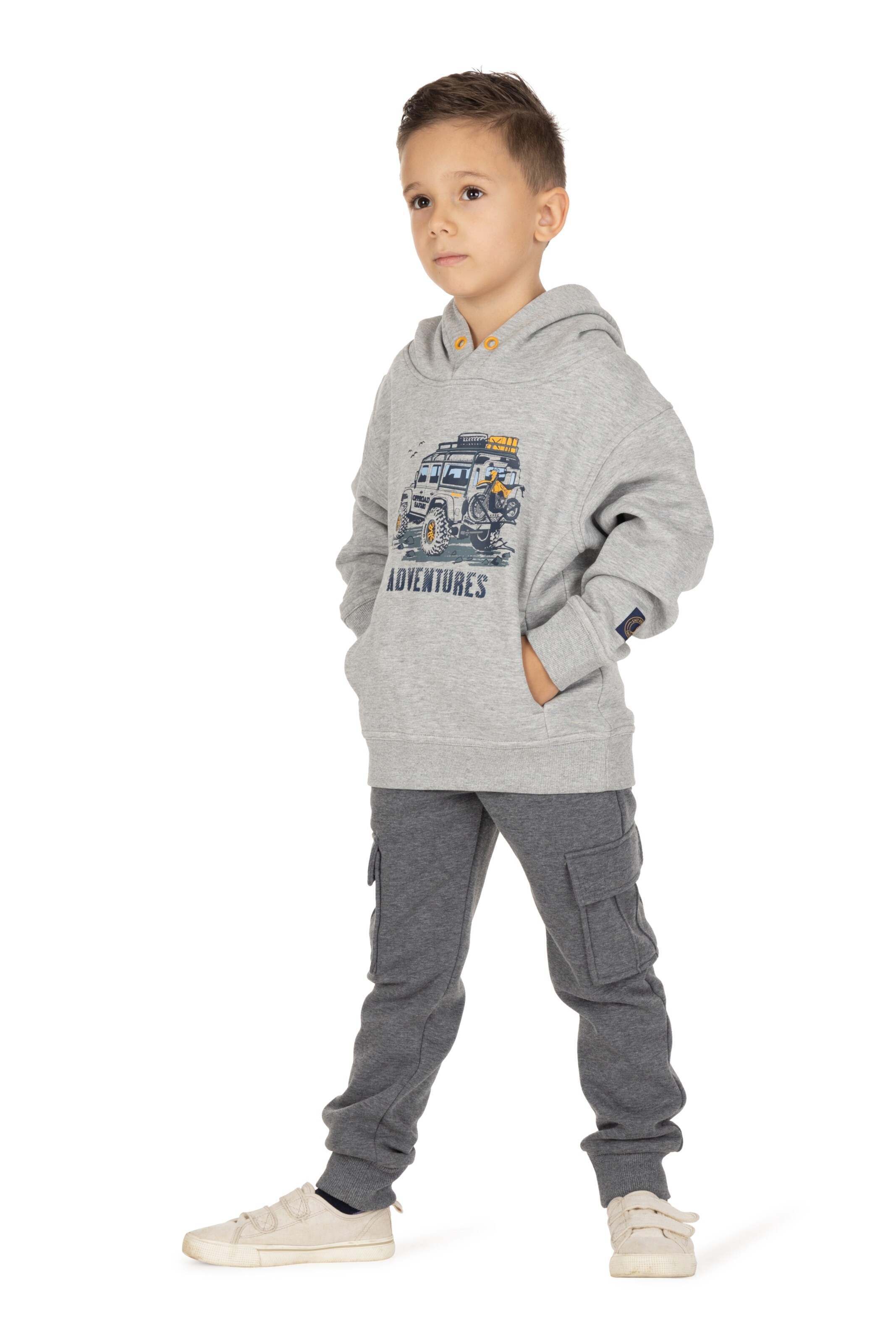 SALT AND PEPPER Sweatshirt in Grey: front