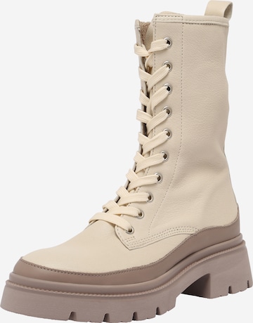 GABOR - Botines con cordones en beige: frente