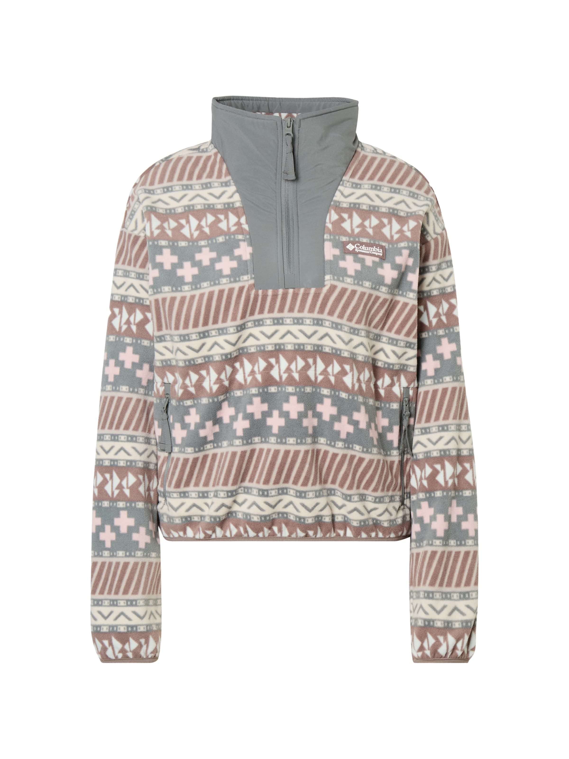 Pullover sportivo 'Sequoia Grove™ II' in S COLUMBIA di colore crema / grigio / rosé / bianco, Visualizzazione prodotti