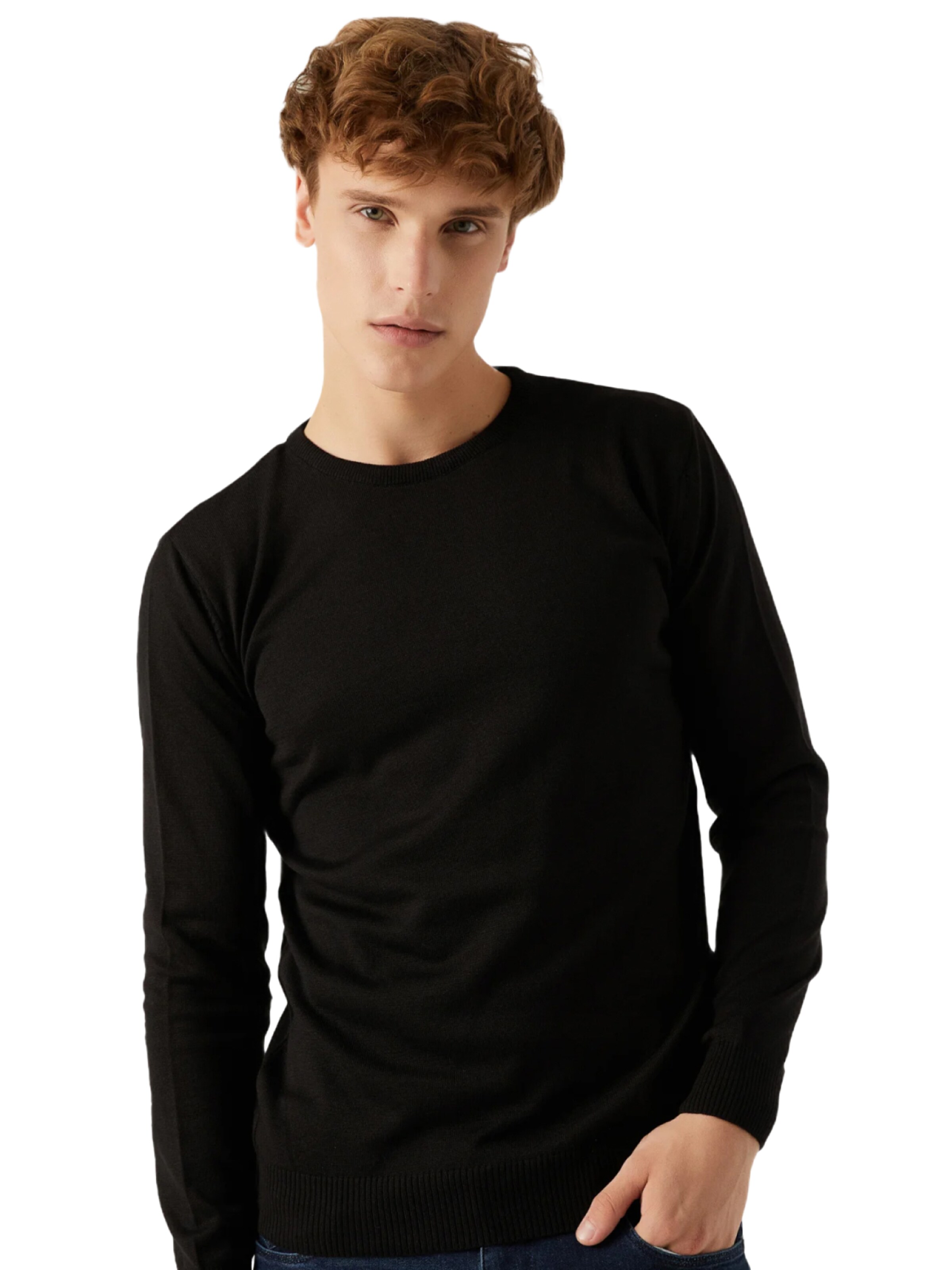 Pull-over D’S Damat en noir : devant