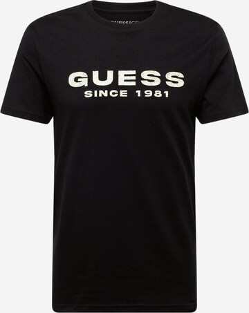 Maglietta di GUESS in nero: frontale