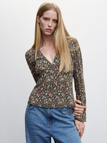 MANGO Blouse 'PAMY' in Bruin: voorkant