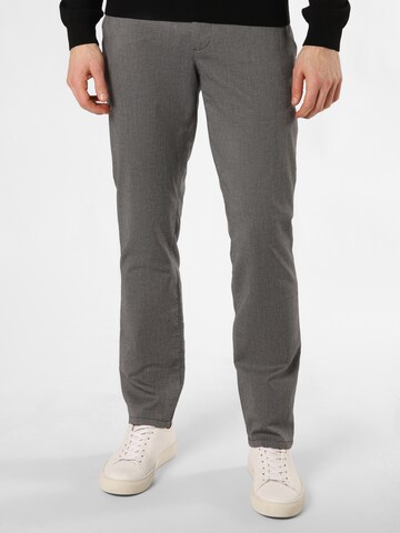 Alberto Slim fit Chino Pants 'Lou-J' in Grey: front