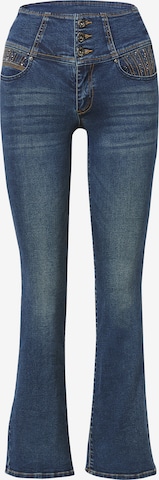 KOROSHI Flared Jeans i blå: forside