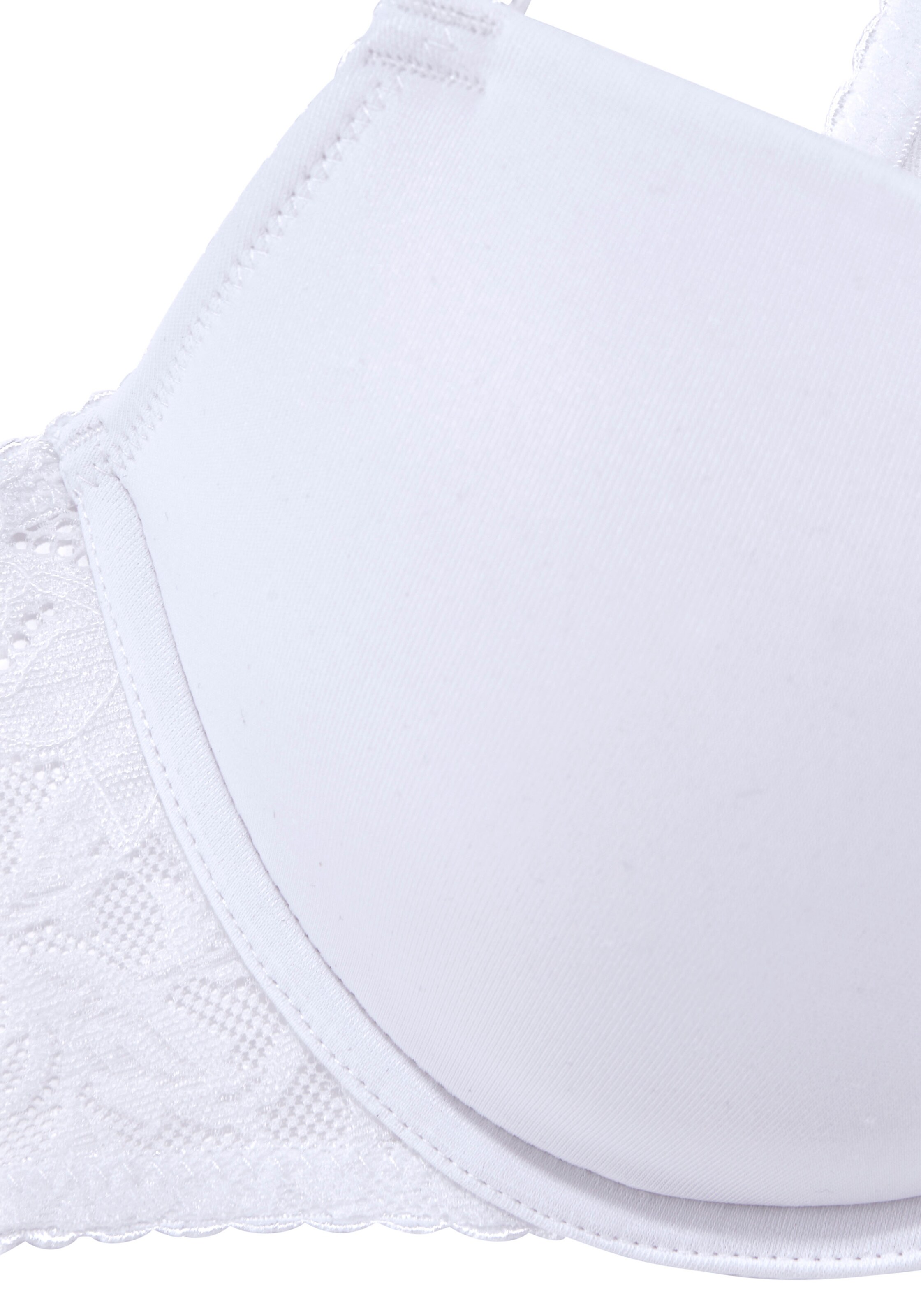 LASCANA Бюстгальтер под футболку Бюстгальтер в Белый