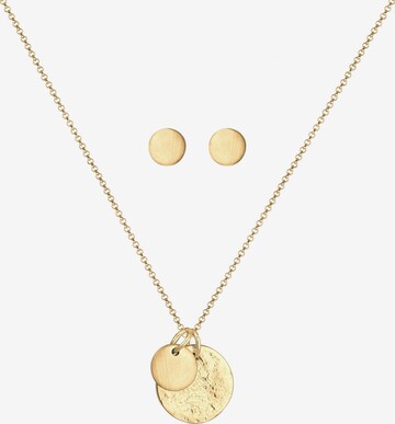 ELLI Jewelry Set in Gold: front