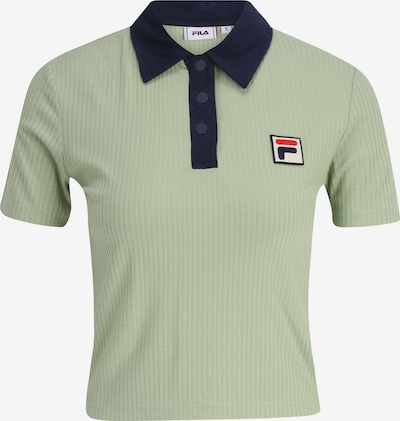 FILA Poloshirt 'LOOKNOW' in navy / hellgrün / rot / offwhite, Produktansicht