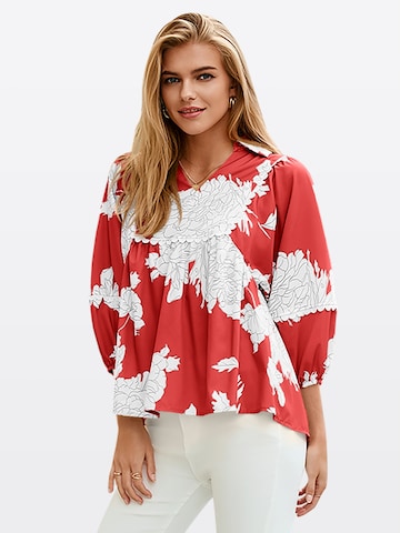 Imily Bela - Blusa en rojo: frente
