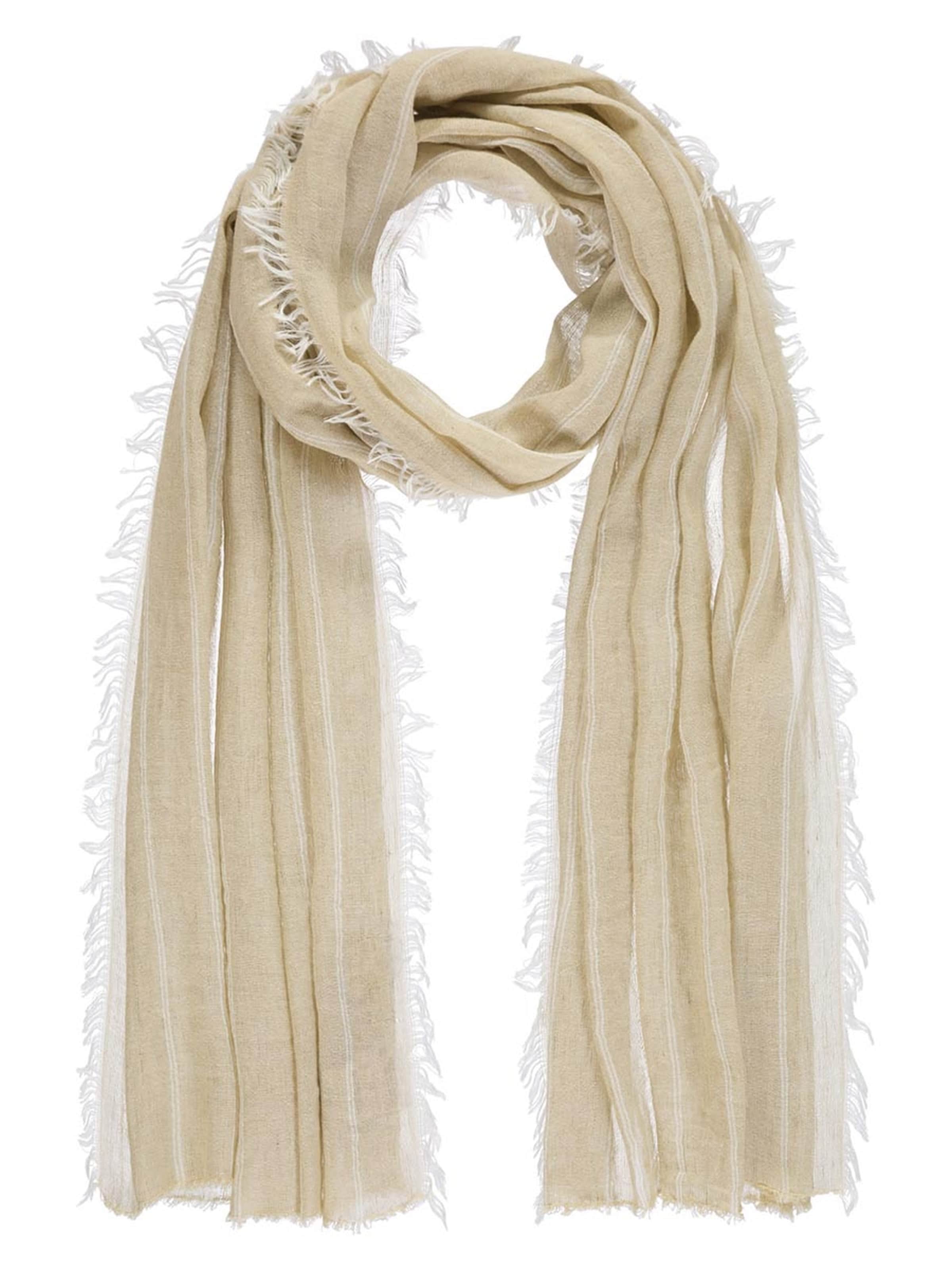Passigatti Wrap 'Schal Herren gestreift' in Beige: front
