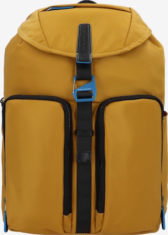 Piquadro Backpack in Yellow: front
