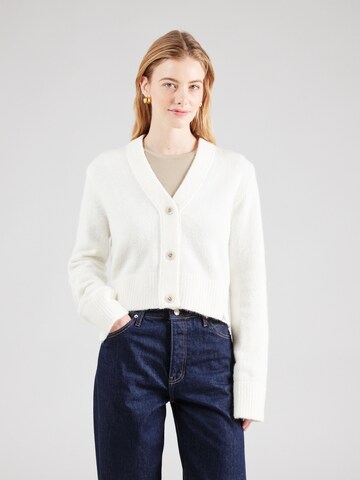 Calvin Klein Jeans Pletena jopa | bela barva: sprednja stran
