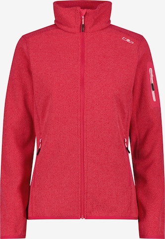 CMP Athletic Fleece Jacket in Red: front