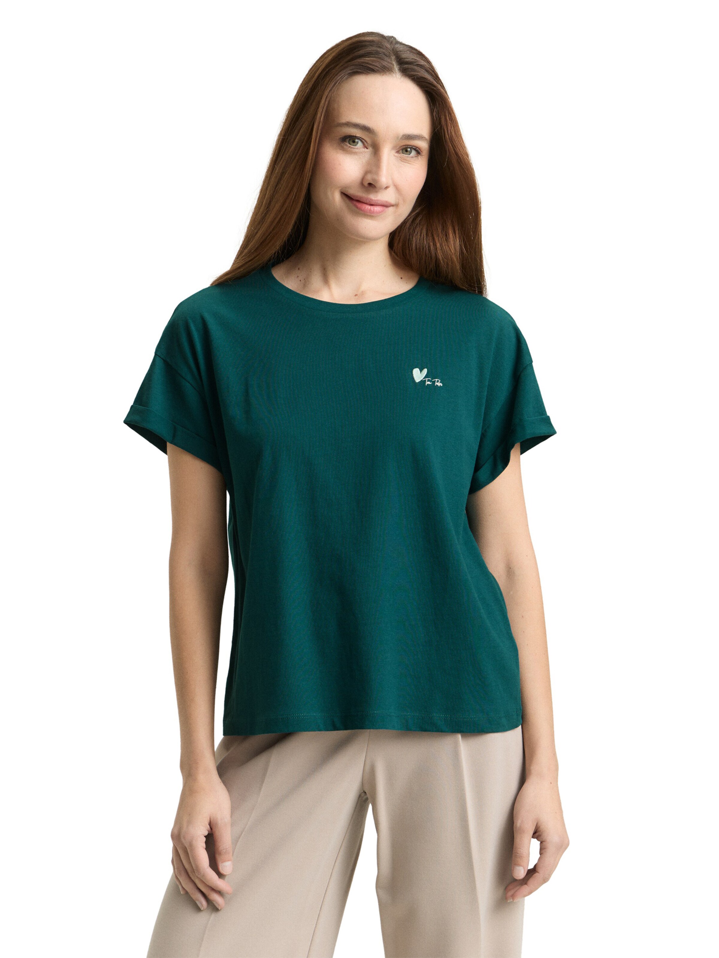 TOM TAILOR T-Shirt in Grün: Vorderseite