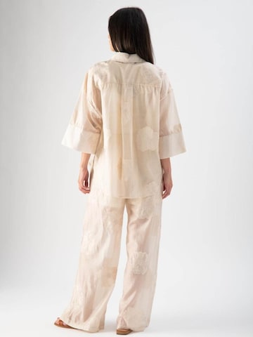 MND Loosefit Bukser 'Sheer' i beige