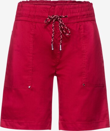 Pantalon STREET ONE en rouge : devant