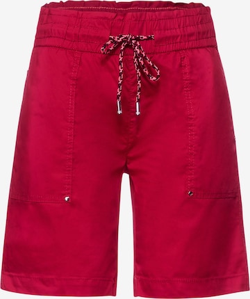STREET ONE Trousers in Red: front