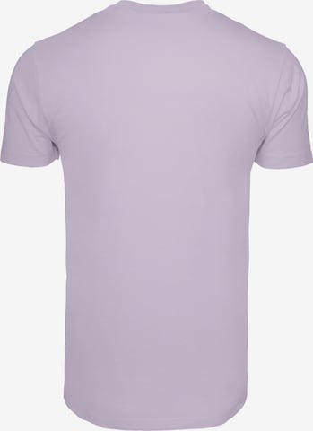 Merchcode Shirt 'Merry Christmas Lights' in Purple