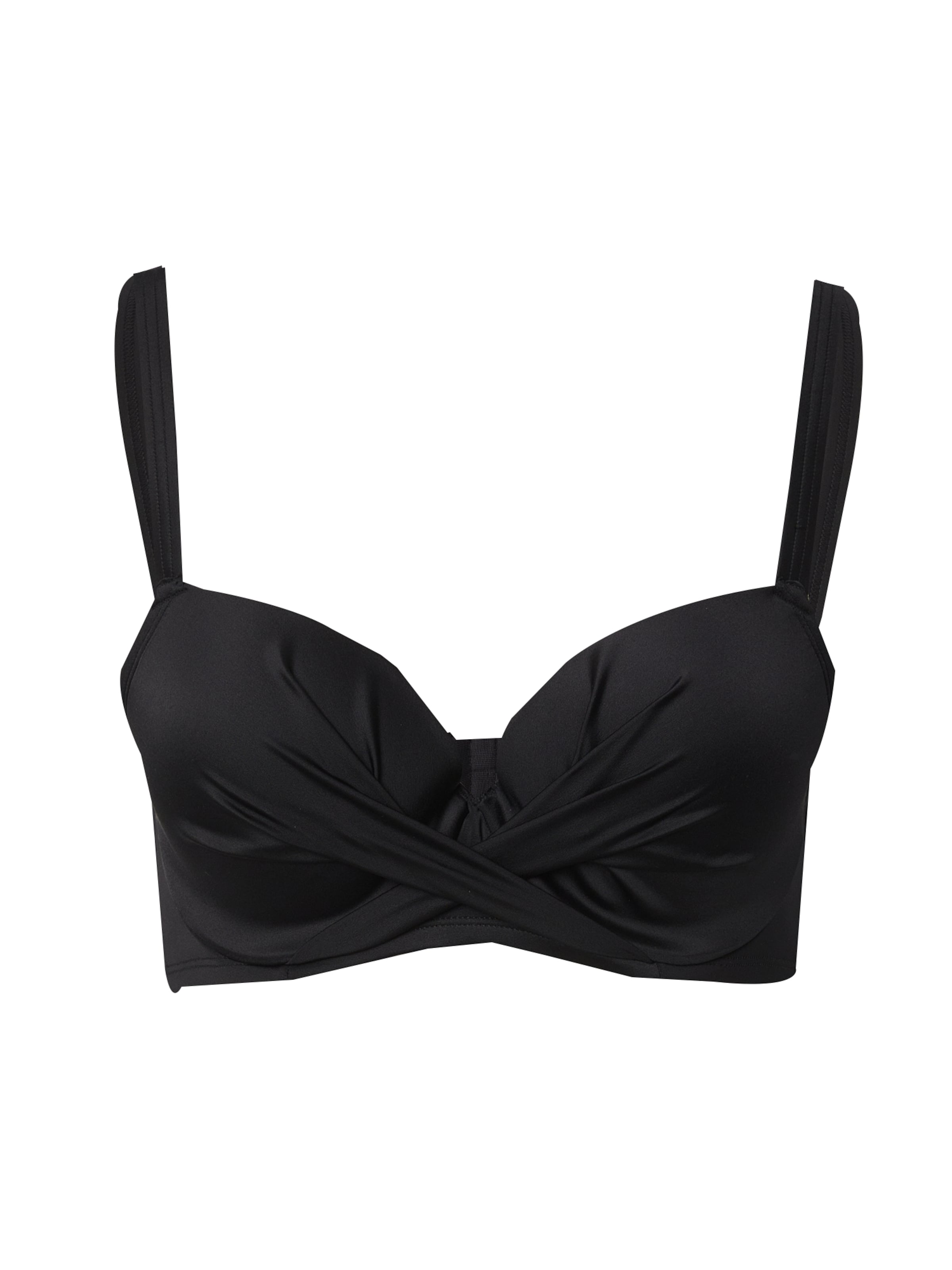 Dorina T-shirt Bikini top 'AZORES' in Black: front