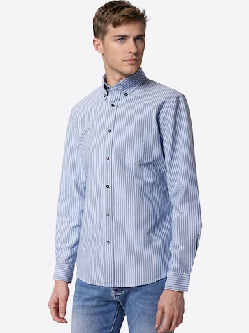 Coupe slim Chemise PIERRE CARDIN en bleu : devant