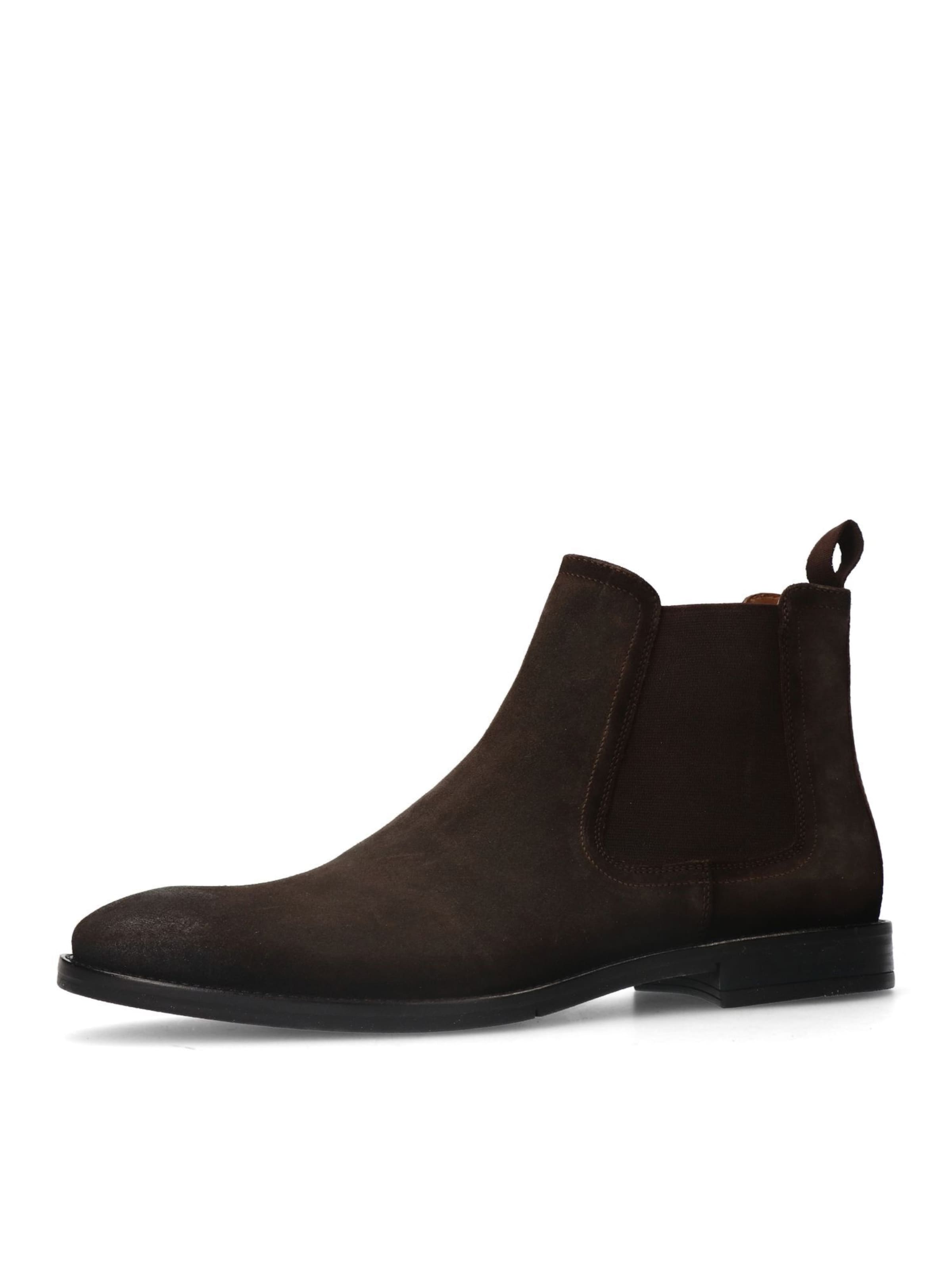 MANFIELD Chelsea boots in Bruin: voorkant