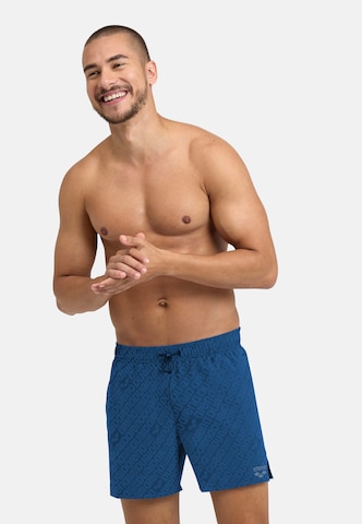 ARENA Board Shorts 'Evo' in Blue: front