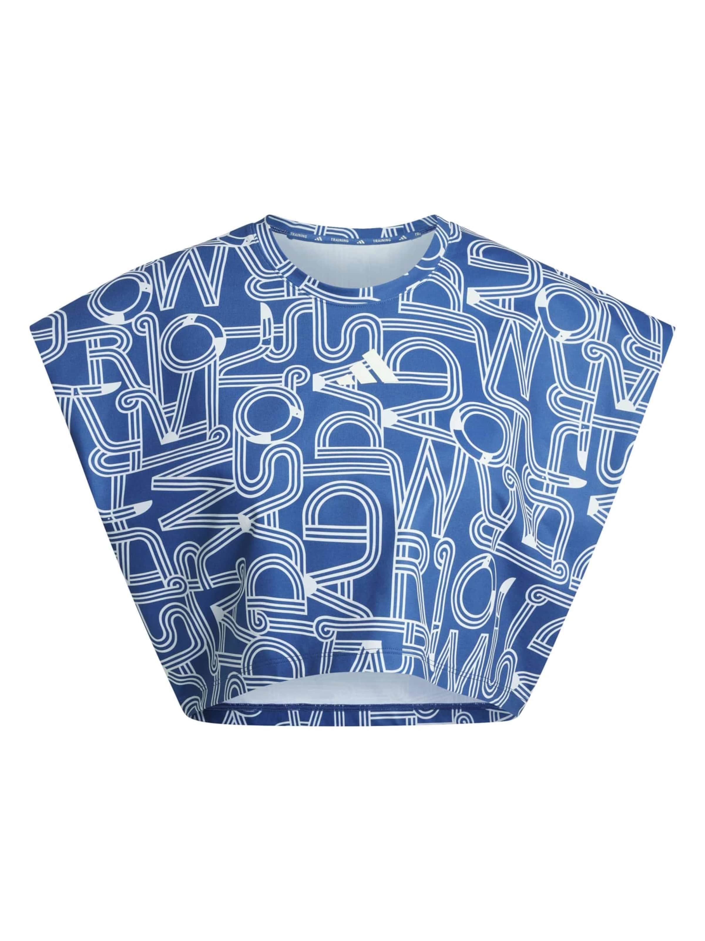 ADIDAS PERFORMANCE Λειτουργικό μπλουζάκι 'FARM' σε μπλε: μπροστά