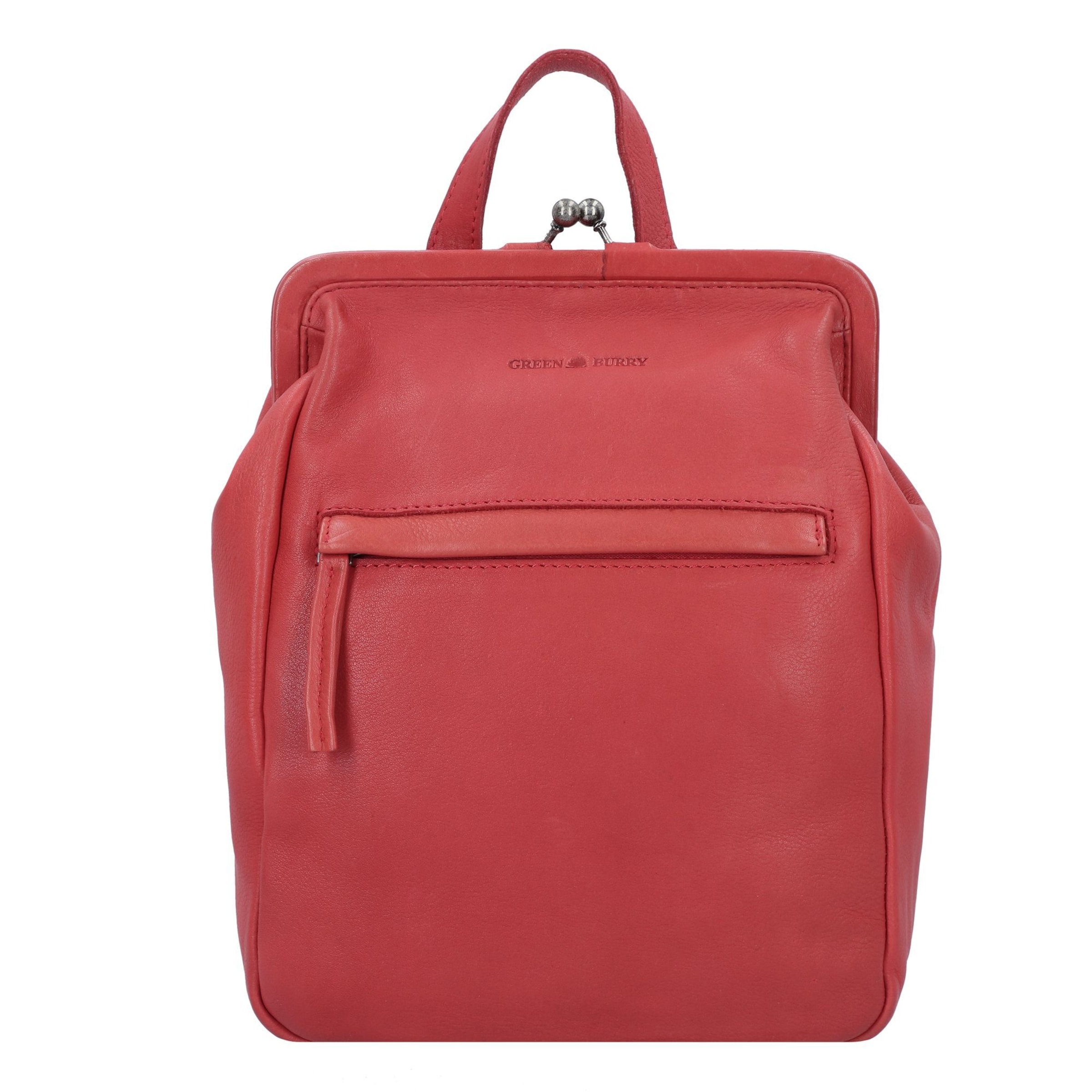 GREENBURRY Backpack 'Vintage' in Red: front