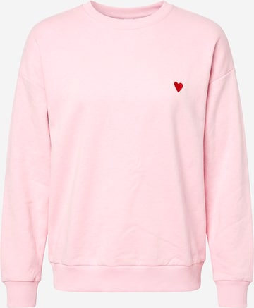 Sweat-shirt 'Eva' studioselect en rose : devant