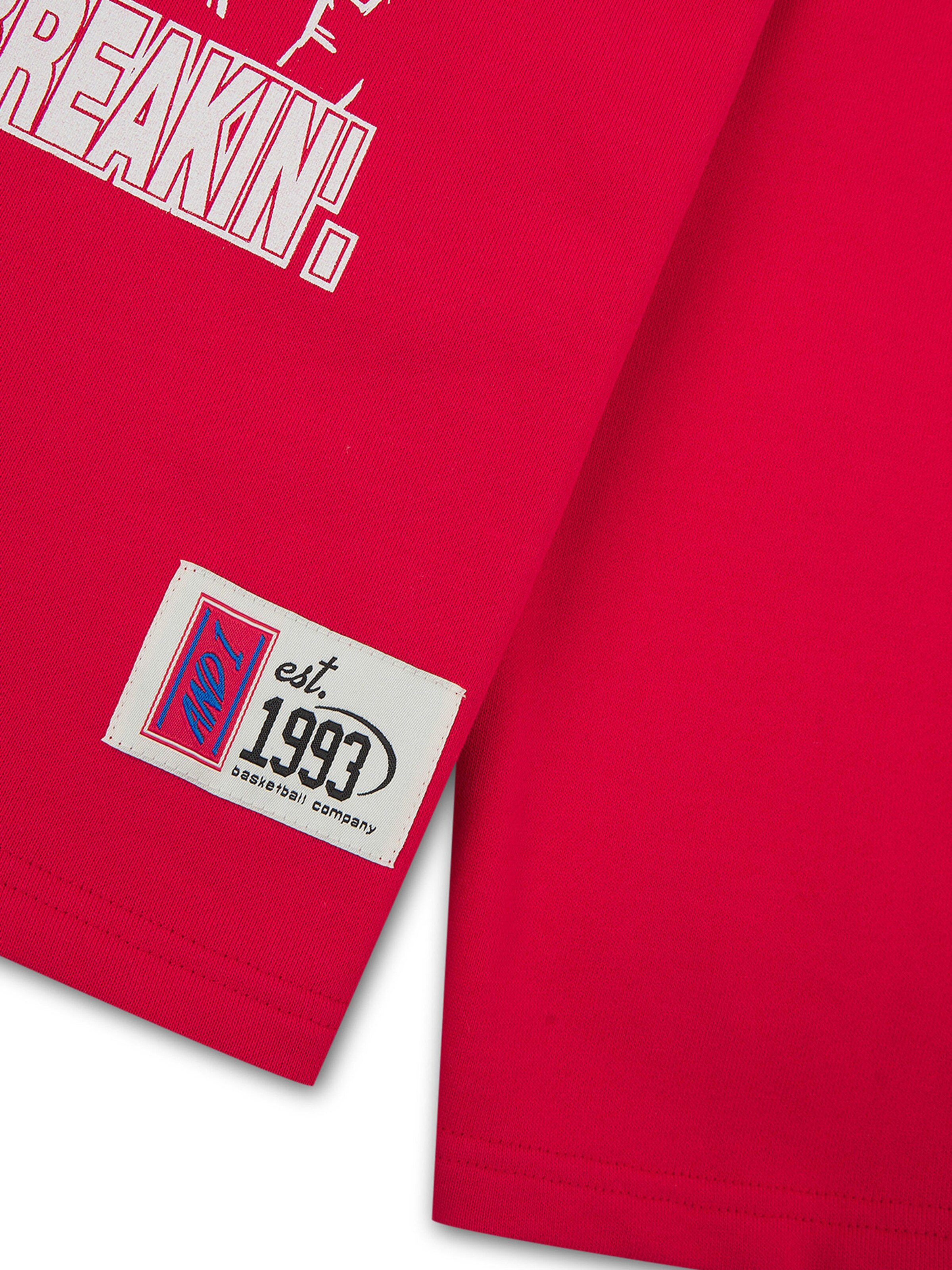 AND1 Bluzka sportowa w kolorze czerwony