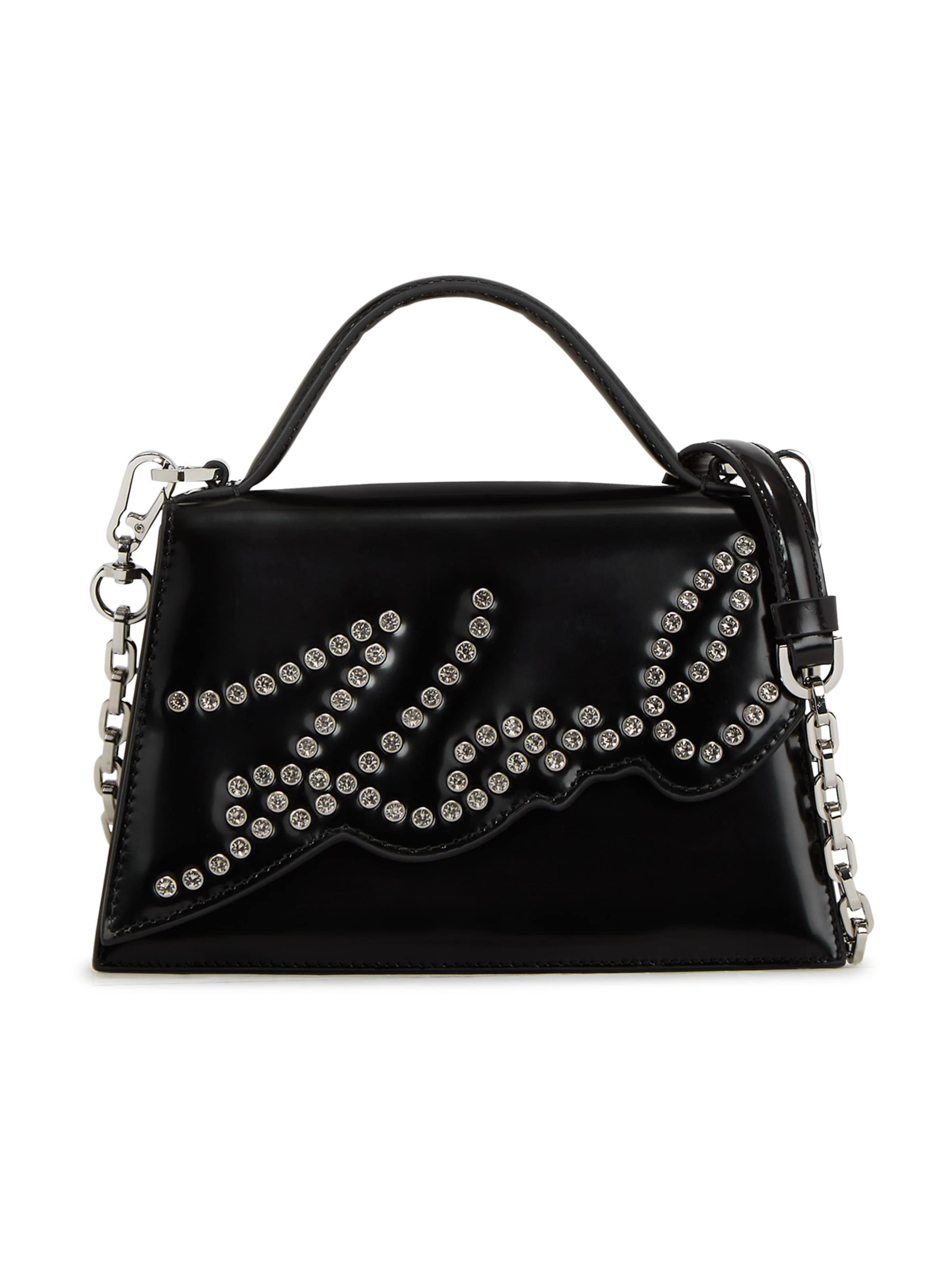 Karl Lagerfeld Τσάντα χειρός σε μαύρο / ασημί / διαφανές, Άποψη προϊόντος