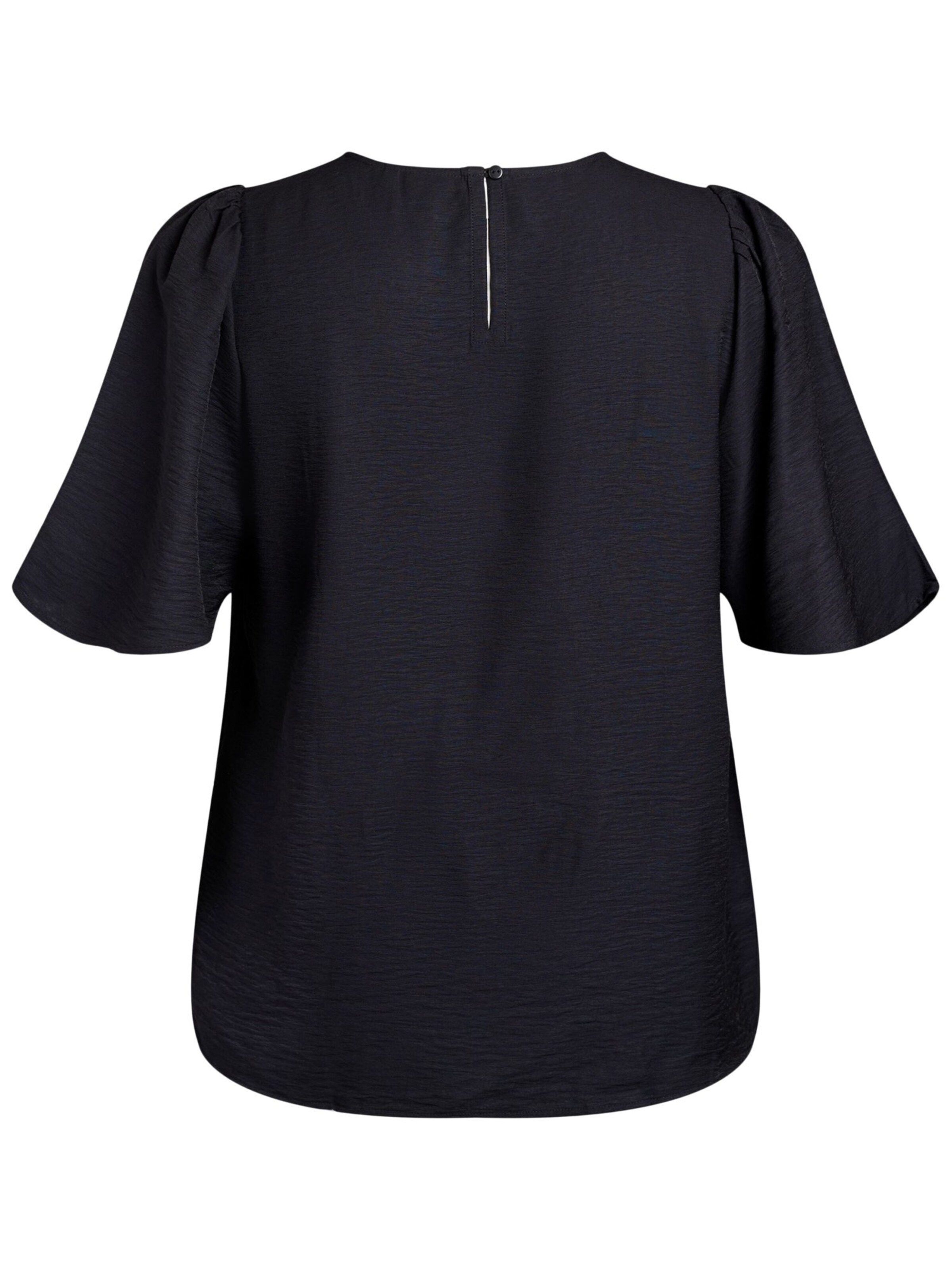 Zizzi Bluse 'Caerina' in Schwarz