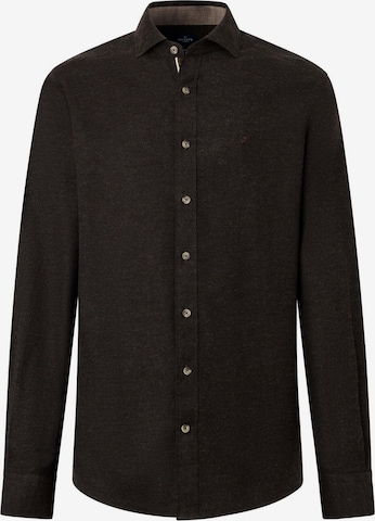 Hackett London Button Up Shirt in Brown: front