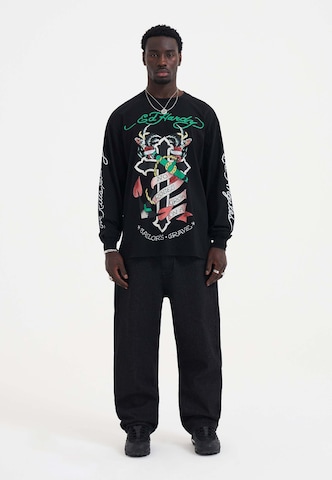 Loosefit Jean 'Black Widow' Ed Hardy en noir