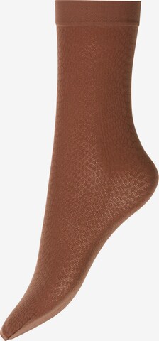 Wolford Socks in Brown: front