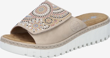 Mule Rieker en beige : devant