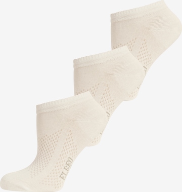 ELBEO Ankle Socks ' 3er-Pack Breathable ' in White: front