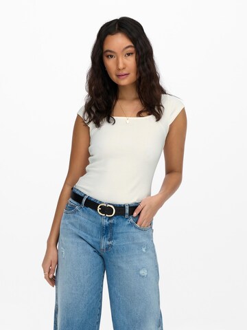 ONLY T-Shirt 'Anouk' in Weiß: Vorderseite