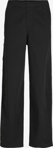 Loosefit Pantalon 'Paul Worker' Jack & Jones Junior en noir : devant