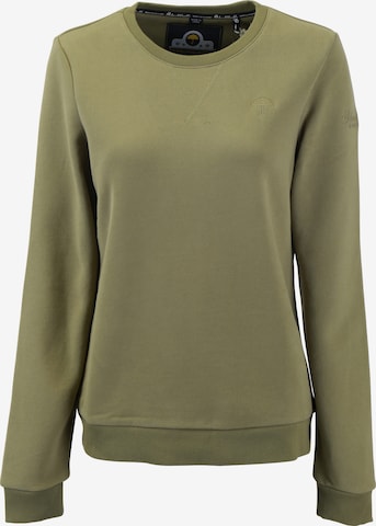 Sweat-shirt Schmuddelwedda en vert : devant