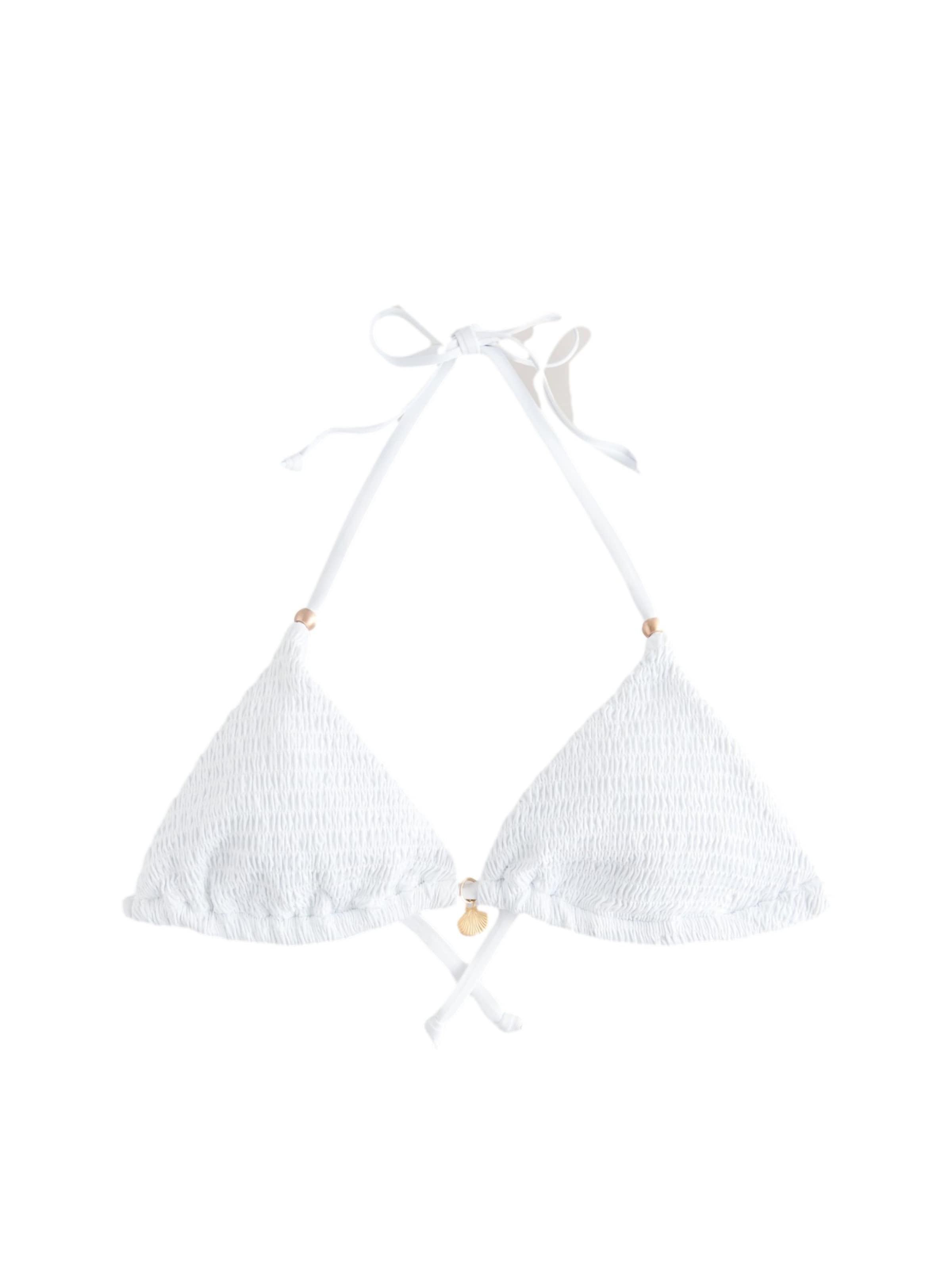 Next Trójkąt Góra bikini w kolorze biały: przód