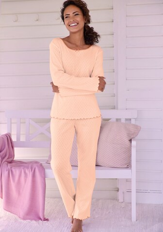 Pijama de la VIVANCE pe portocaliu: față