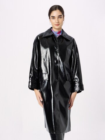 MEOTINE Between-seasons coat 'MANNY' in Black: front