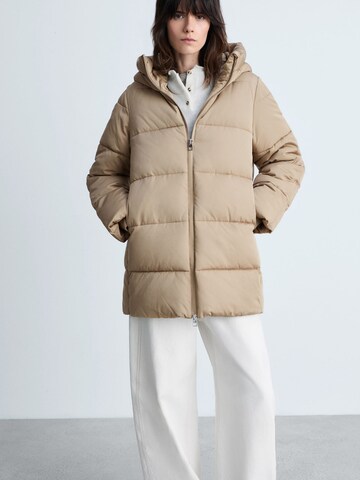 MANGO Winter jacket 'Tokyo' in Beige