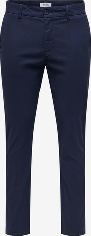 Only & Sons Slimfit Broek in Blauw: voorkant