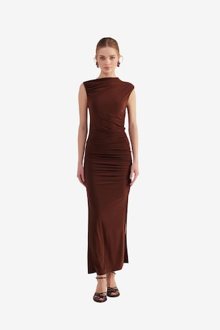 Robe HOLLY LOLLY en marron : devant