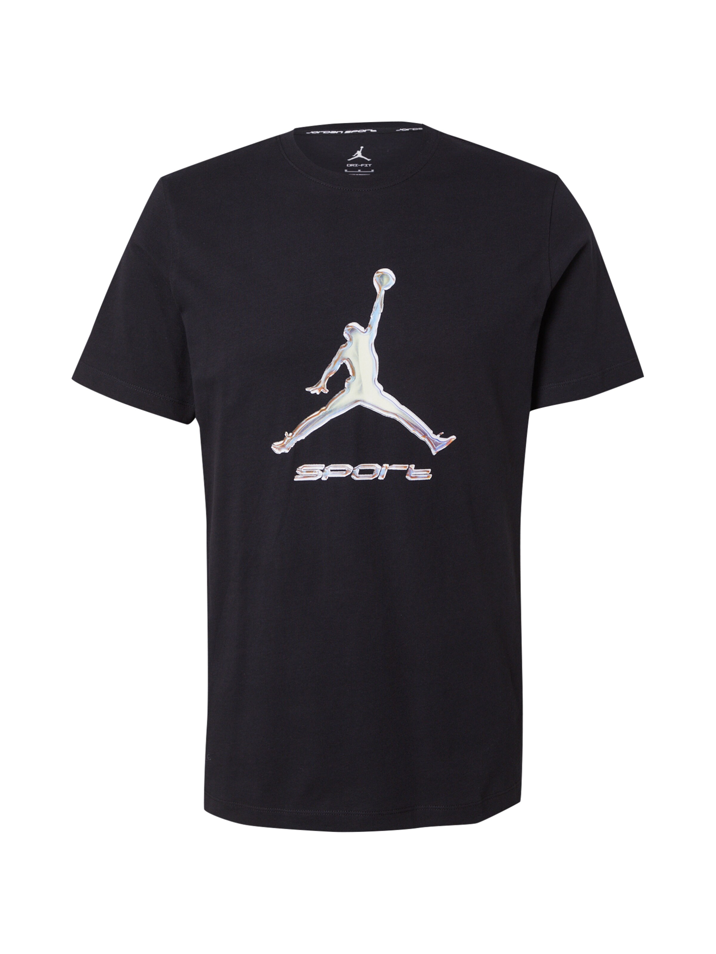 T-Shirt fonctionnel Jordan en noir : devant